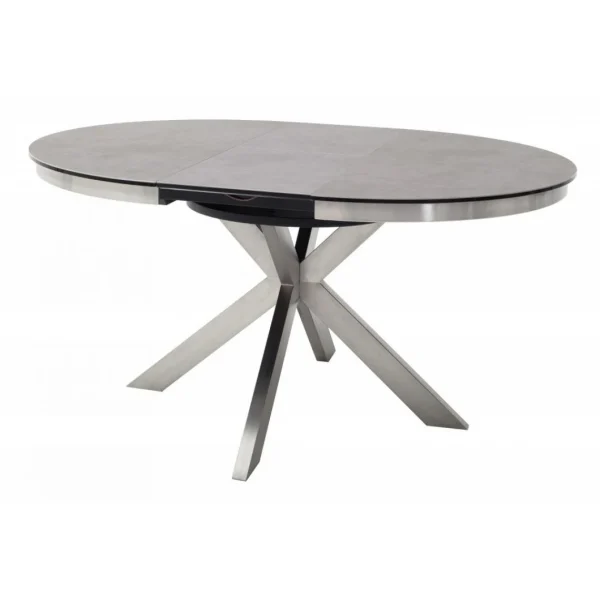 Inside 75 Table Ronde Extensible Design WINNIE Diamètre 120cm Gris Céramique… 6