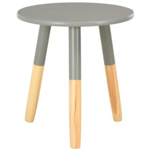 Chunhelife Tables D’appoint 2 Pcs Gris Pin Massif 13