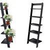 Webmarketpoint Étagère à Plantes Murale Inclinée Noire En Mdf 57 X 40 X 182 Cm 13