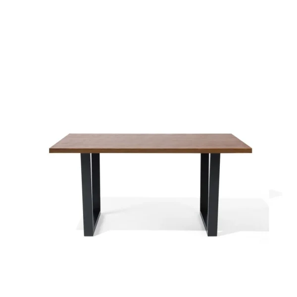 Beliani Table De Salle à Manger En Bois AUSTIN – Marron 5