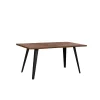 Beliani Table De Salle à Manger Noire Et Marron 160 X 90 WITNEY – 13