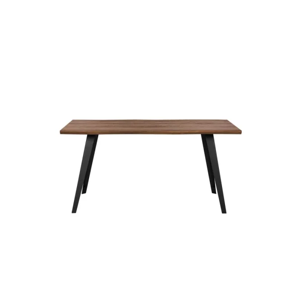 Beliani Table De Salle à Manger Noire Et Marron 160 X 90 WITNEY – 5