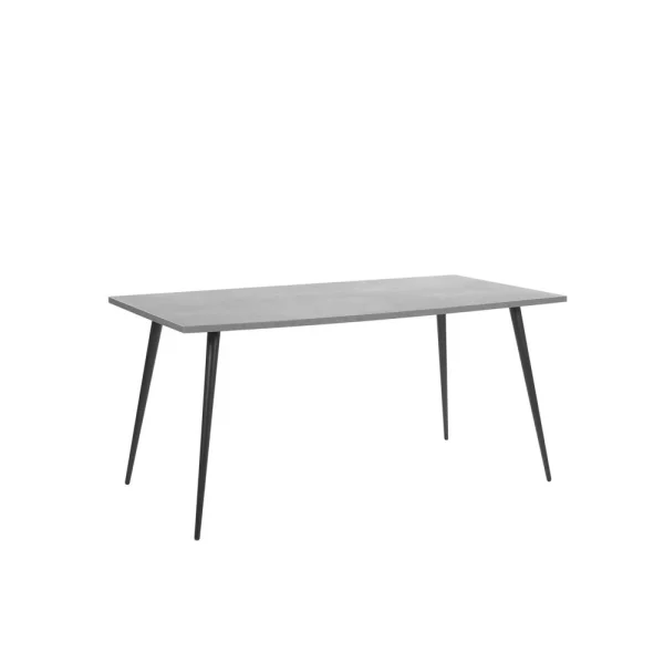 Beliani Table De Salle à Manger Effet Béton Gris 160 X 80 Cm SANTIAG… 1