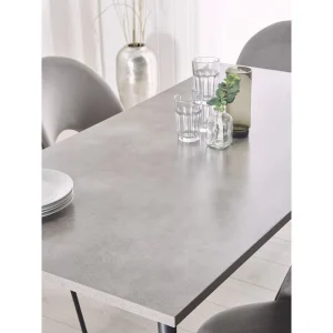 Beliani Table De Salle à Manger Effet Béton Gris 160 X 80 Cm SANTIAG… 13