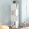 VidaXL Armoire Rotative Blanc 34,5×34,5×147,5 Cm Aggloméré 17