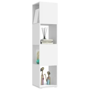 VidaXL Armoire Rotative Blanc 34,5×34,5×147,5 Cm Aggloméré 11