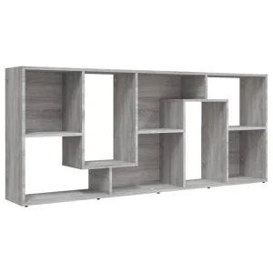 VidaXL Bibliothèque Sonoma Gris 67x24x161 Cm Bois D’ingénierie 13