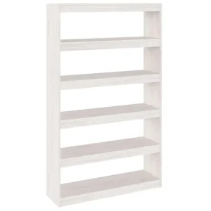 VidaXL Bibliothèque/Séparateur De Pièce Blanc 100x30x167,5 Cm Pin 9