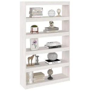 VidaXL Bibliothèque/Séparateur De Pièce Blanc 100x30x167,5 Cm Pin 13