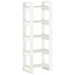 VidaXL Bibliothèque/Séparateur De Pièce Blanc 60x35x160 Cm Bois Mas… 9