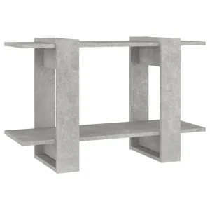 VidaXL Bibliothèque/Séparateur De Pièce Gris Béton 80x30x51 Cm 9