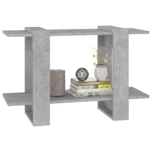 VidaXL Bibliothèque/Séparateur De Pièce Gris Béton 80x30x51 Cm 13