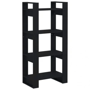 VidaXL Bibliothèque/Séparateur De Pièce Noir 60x35x125 Cm Bois Mass… 9