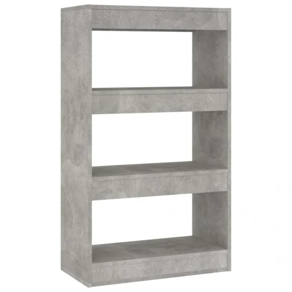 VidaXL Bibliothèque/Séparateur Pièce Gris Béton 60x30x103 Cm Agglo… 3