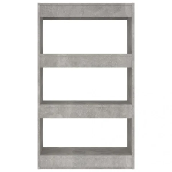 VidaXL Bibliothèque/Séparateur Pièce Gris Béton 60x30x103 Cm Agglo… 6