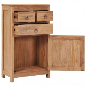 VidaXL Buffet 50 X 30 X 90 Cm Bois De Teck Massif 9