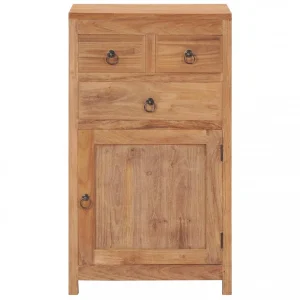 VidaXL Buffet 50 X 30 X 90 Cm Bois De Teck Massif 11