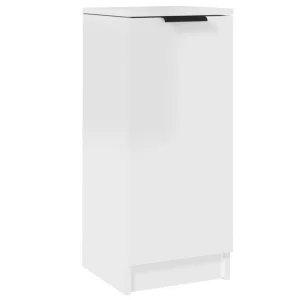 VidaXL Buffet Blanc Brillant 30x30x70 Cm Bois D’ingénierie 9