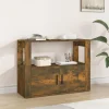 VidaXL Buffet Chêne Fumé 80x30x60 Cm Bois D’ingénierie 19