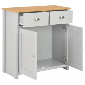 VidaXL Buffet Gris 79 X 35 X 81 Cm 11