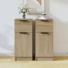 VidaXL Buffets 2 Pcs Chêne Sonoma 30x30x70 Cm Bois D’ingénierie 10