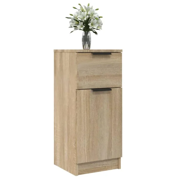 VidaXL Buffets 2 Pcs Chêne Sonoma 30x30x70 Cm Bois D’ingénierie 5