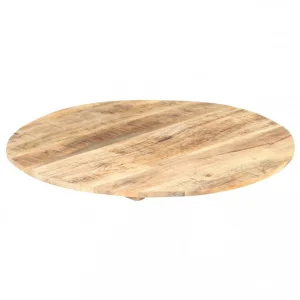 VidaXL Dessus De Table Bois De Manguier Solide Rond 15-16 Mm 40 Cm 15