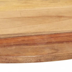 VidaXL Dessus De Table Bois Solide Rond 25-27 Mm 80 Cm 9