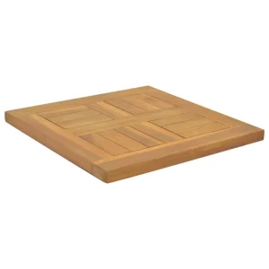 VidaXL Dessus De Table Carré 40x40x2,5 Cm Bois De Teck Massif 9