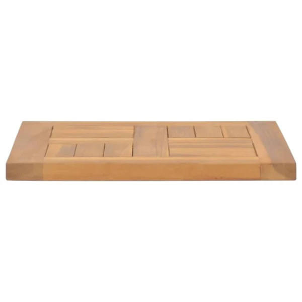 VidaXL Dessus De Table Carré 40x40x2,5 Cm Bois De Teck Massif 4