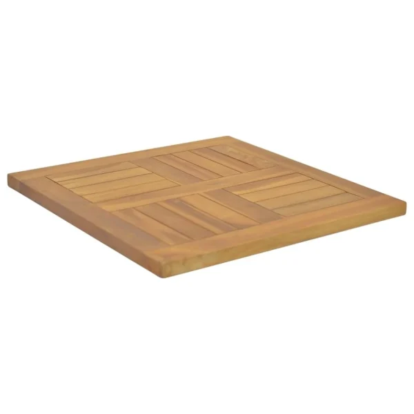 VidaXL Dessus De Table Carré 50x50x2,5 Cm Bois De Teck Massif 3