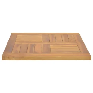 VidaXL Dessus De Table Carré 50x50x2,5 Cm Bois De Teck Massif 11