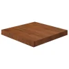 VidaXL Dessus De Table Carré Marron Foncé 40x40x4 Cm Bois Chêne Tra… 7