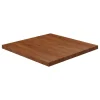 VidaXL Dessus De Table Carré Marron Foncé 80x80x4cm Bois Chêne Trai… 7