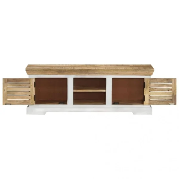 VidaXL Meuble TV 110x30x40 Cm Bois Massif De Manguier 4