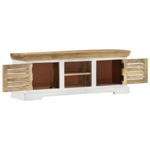 VidaXL Meuble TV 110x30x40 Cm Bois Massif De Manguier 13