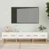 VidaXL Meuble TV Blanc 150×34,5×30 Cm Bois D’ingénierie 17