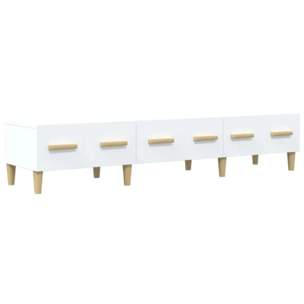 VidaXL Meuble TV Blanc 150×34,5×30 Cm Bois D’ingénierie 3