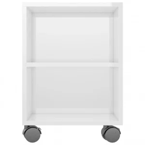 VidaXL Meuble TV Blanc Brillant 120x35x48 Cm Bois D’ingénierie 15