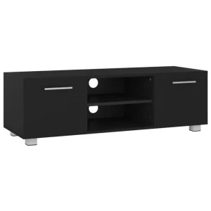 VidaXL Meuble TV Noir 110x40x35 Cm Bois D’ingénierie 9