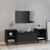 VidaXL Meuble TV Noir 160x35x55 Cm Bois D’ingénierie 19