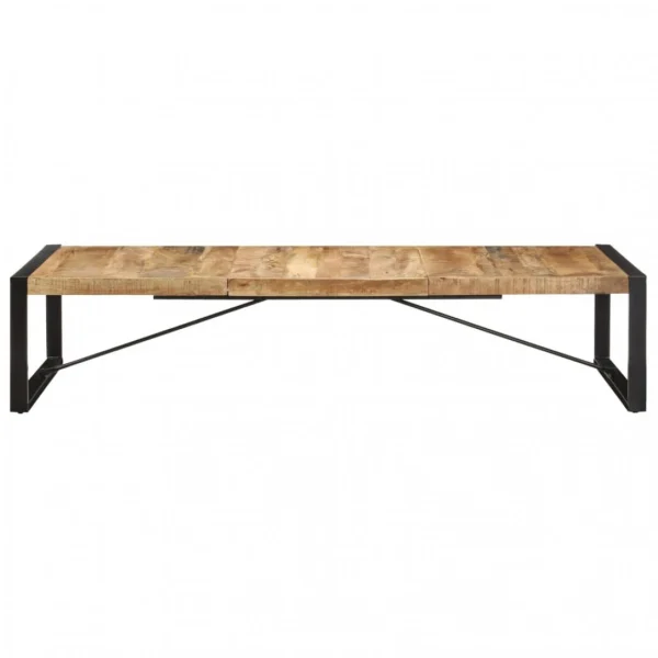 VidaXL Table Basse 180x90x40 Cm Bois De Manguier Brut 4