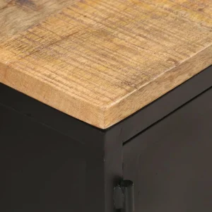 VidaXL Table Basse 90x50x37 Cm Bois Massif De Manguier Brut 9