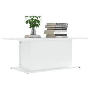 VidaXL Table Basse Blanc 102×55,5×40 Cm Aggloméré 11