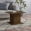 VidaXL Table Basse Chêne Marron 55,5×55,5×40 Cm Aggloméré 5