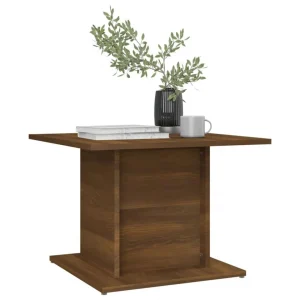 VidaXL Table Basse Chêne Marron 55,5×55,5×40 Cm Aggloméré 11