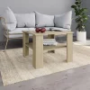 VidaXL Table Basse Chêne Sonoma 60 X 60 X 42 Cm Aggloméré 17