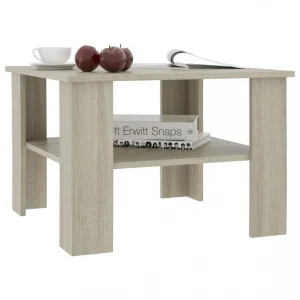 VidaXL Table Basse Chêne Sonoma 60 X 60 X 42 Cm Aggloméré 11