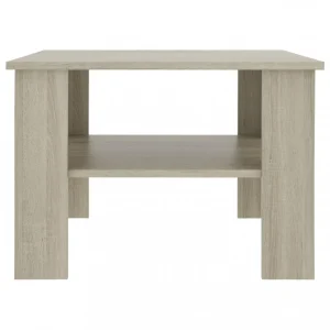 VidaXL Table Basse Chêne Sonoma 60 X 60 X 42 Cm Aggloméré 13