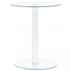 VidaXL Table Basse Transparent 40 Cm Verre Trempé 11